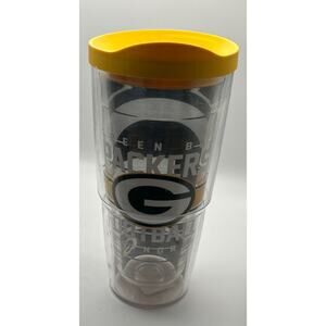 TERVIS NFL GREEN BAY PACKERS 24oz TRAVEL TUMBLER/CUP w/LID 2015 Cheesehead Gift!